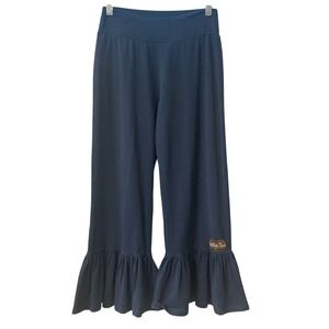 Matilda Jane Ruffle‎ Pants Wide Leg Knit Blue Girls Size S
